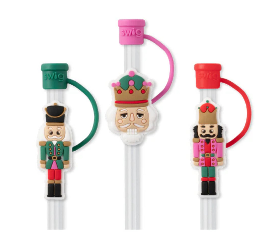 Swig Nutcracker Straw Topper Set