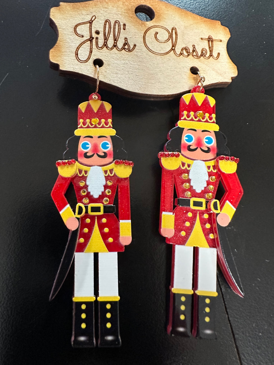 Acrylic Nutcracker Earrings
