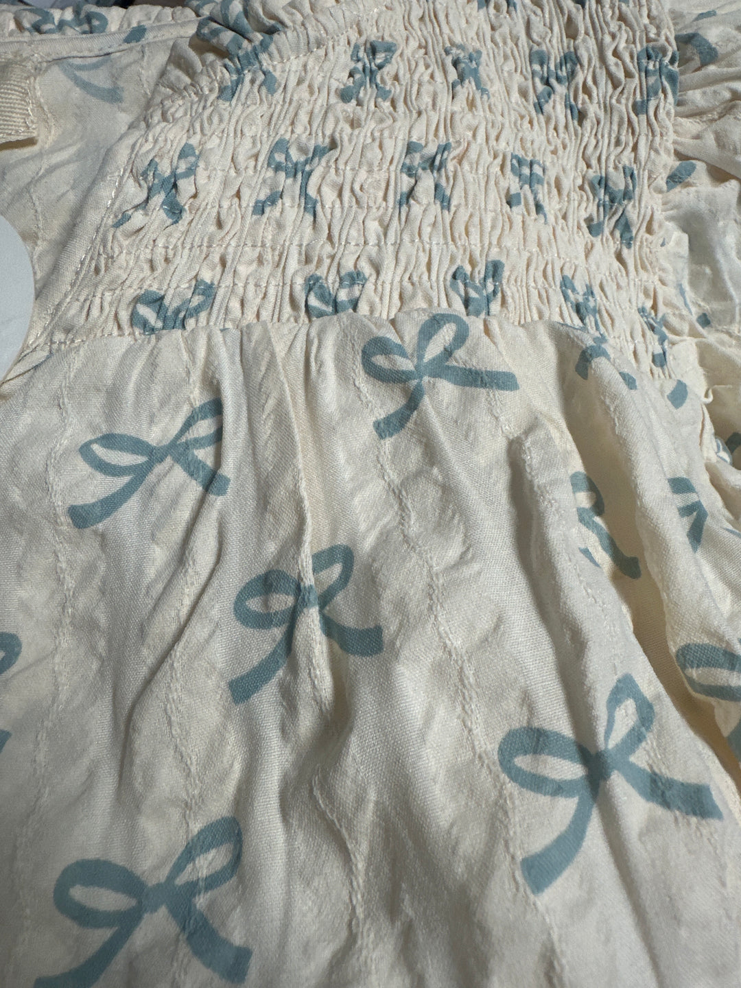 Baby Blue Bow Top