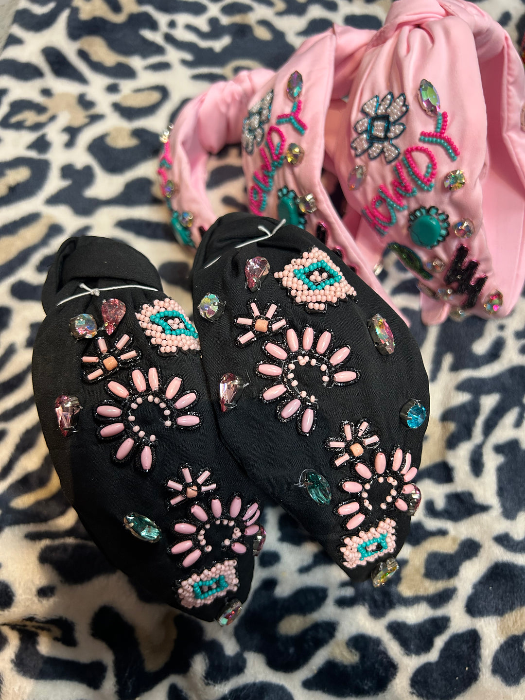 pink squash blossom headband