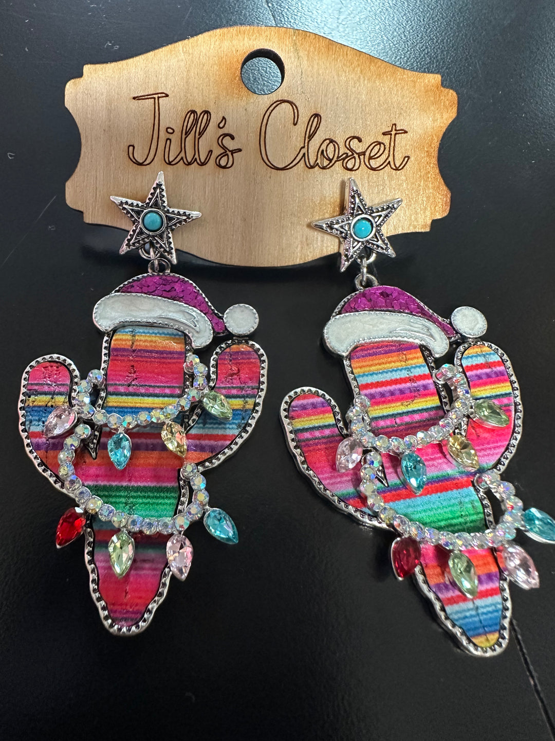Christmas Cactus Earrings