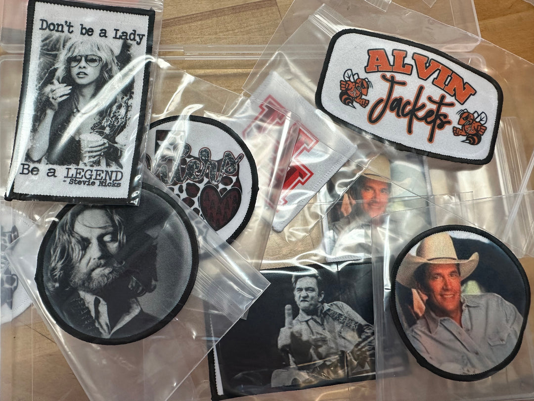Sublimination Iron on Patches