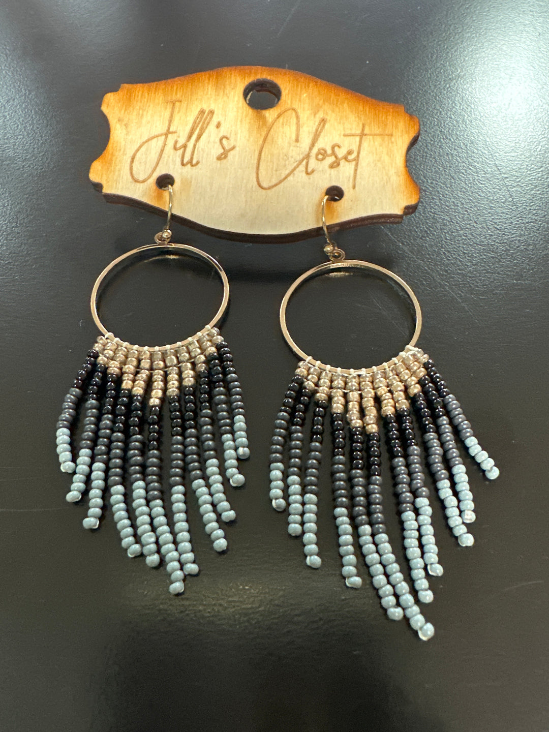Circle Beaded Earrings
