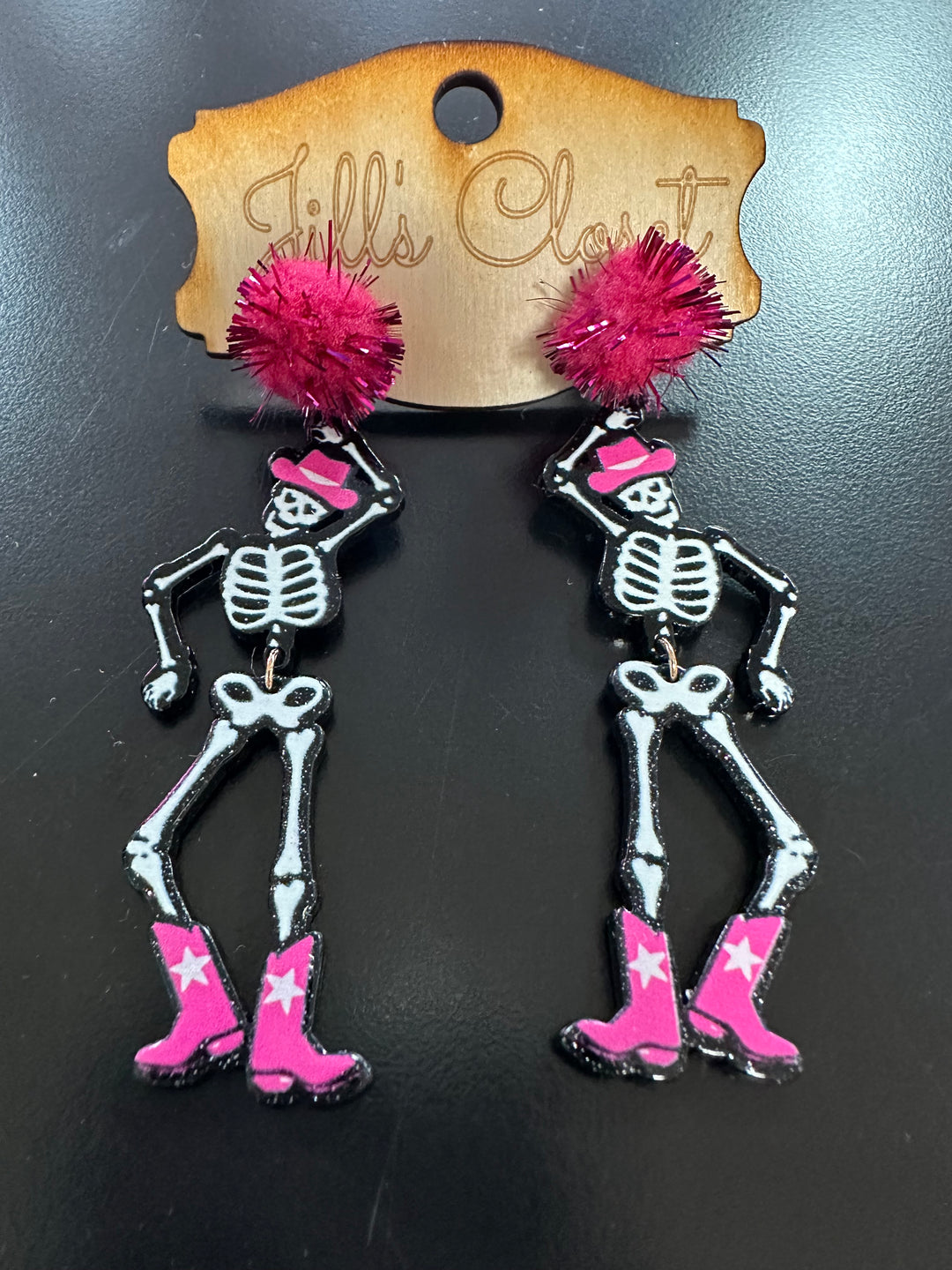 Dancing Halloween Skeleton Earrings