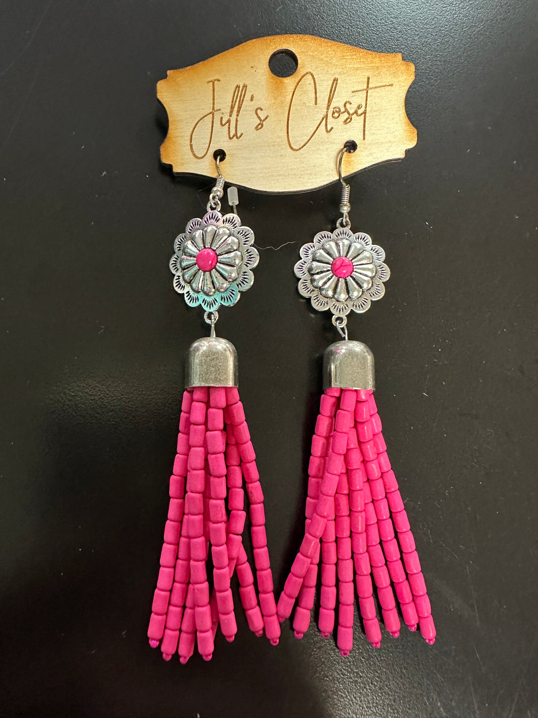 Beaded Tassel Earrings