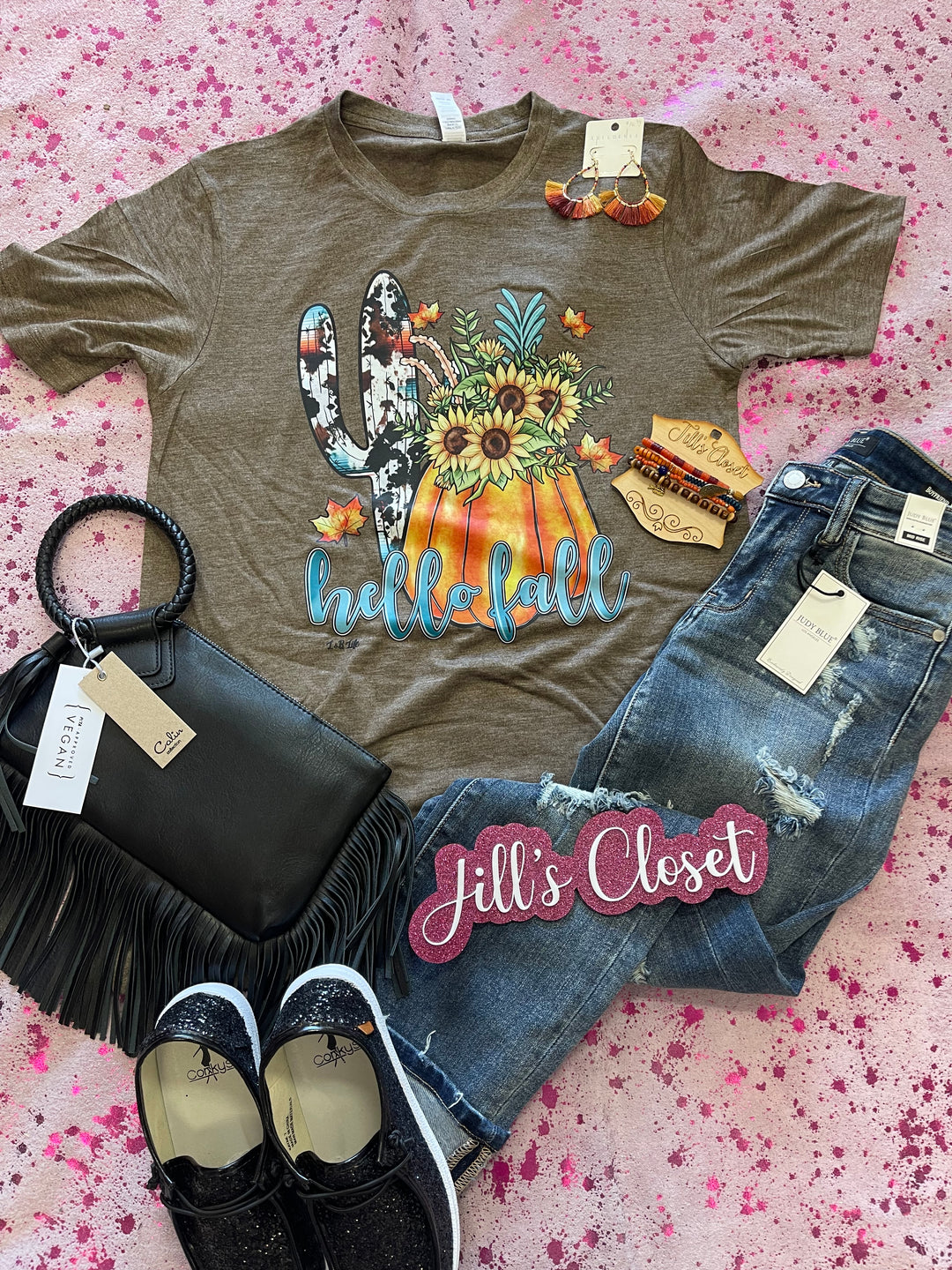 Cactus hello fall tee