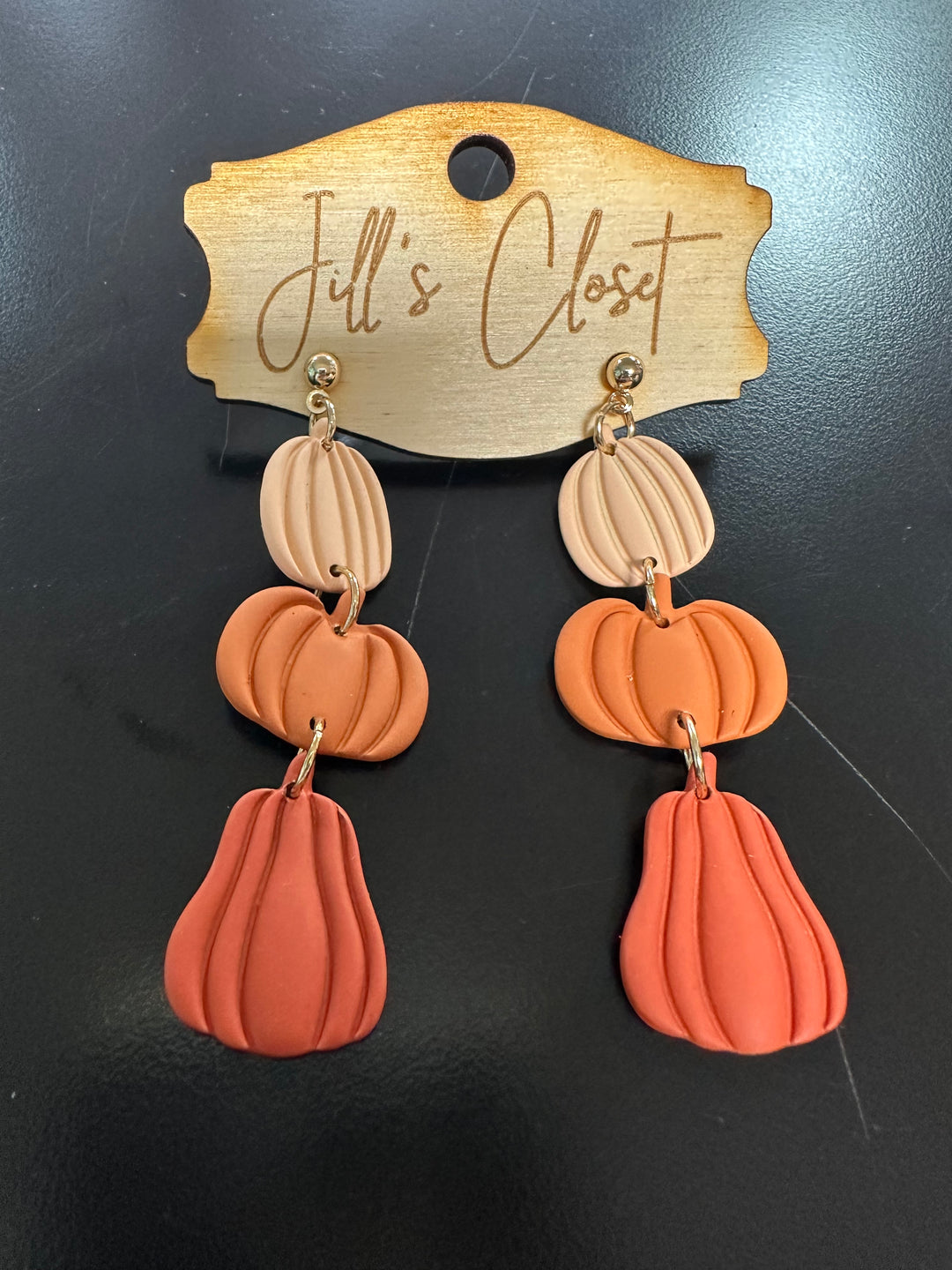 Fall Triple Gourd Earrings
