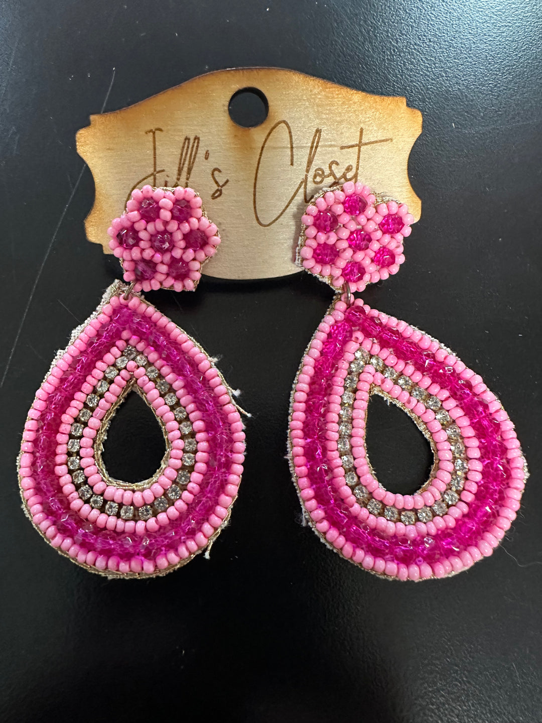 Beaded Teardrop Earrings