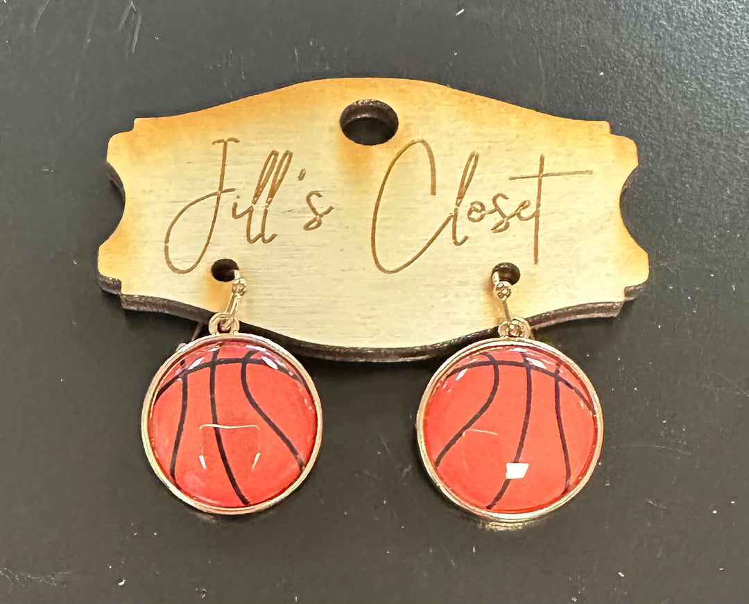 Basketball Drop Earrings