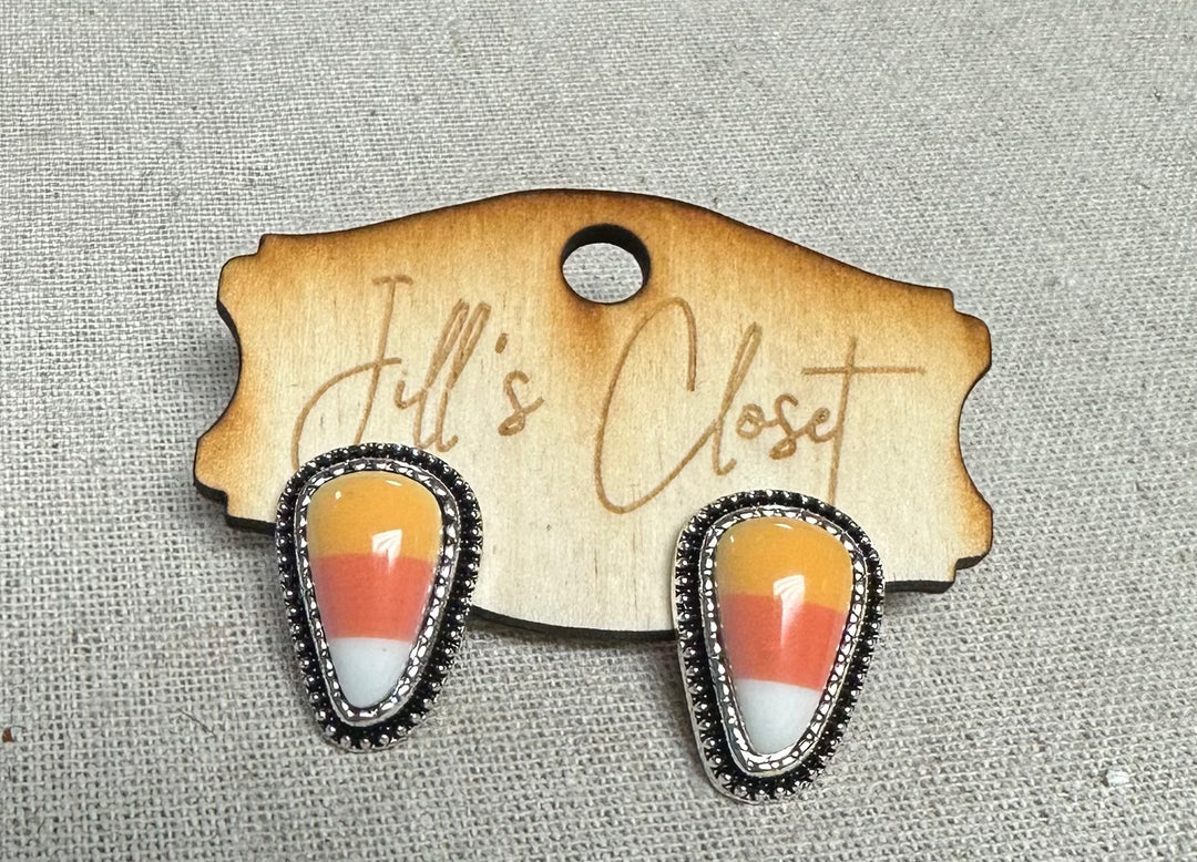 Candy Corn Stud Earrings