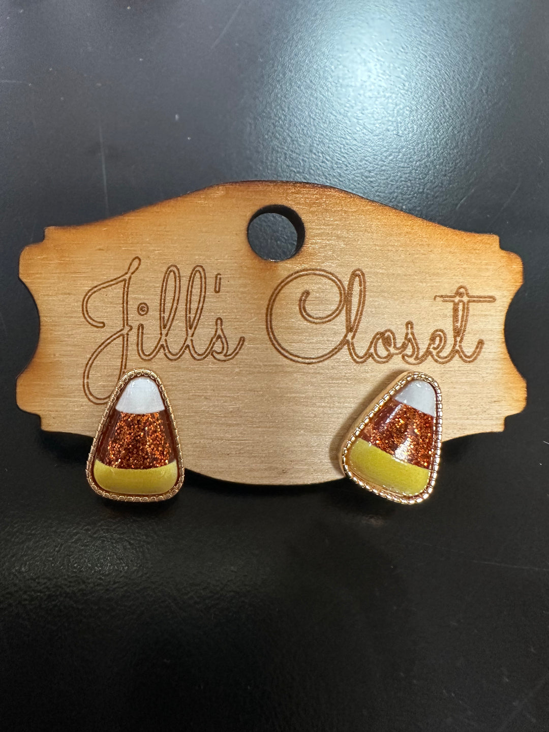 Candy Corn Stud Earrings