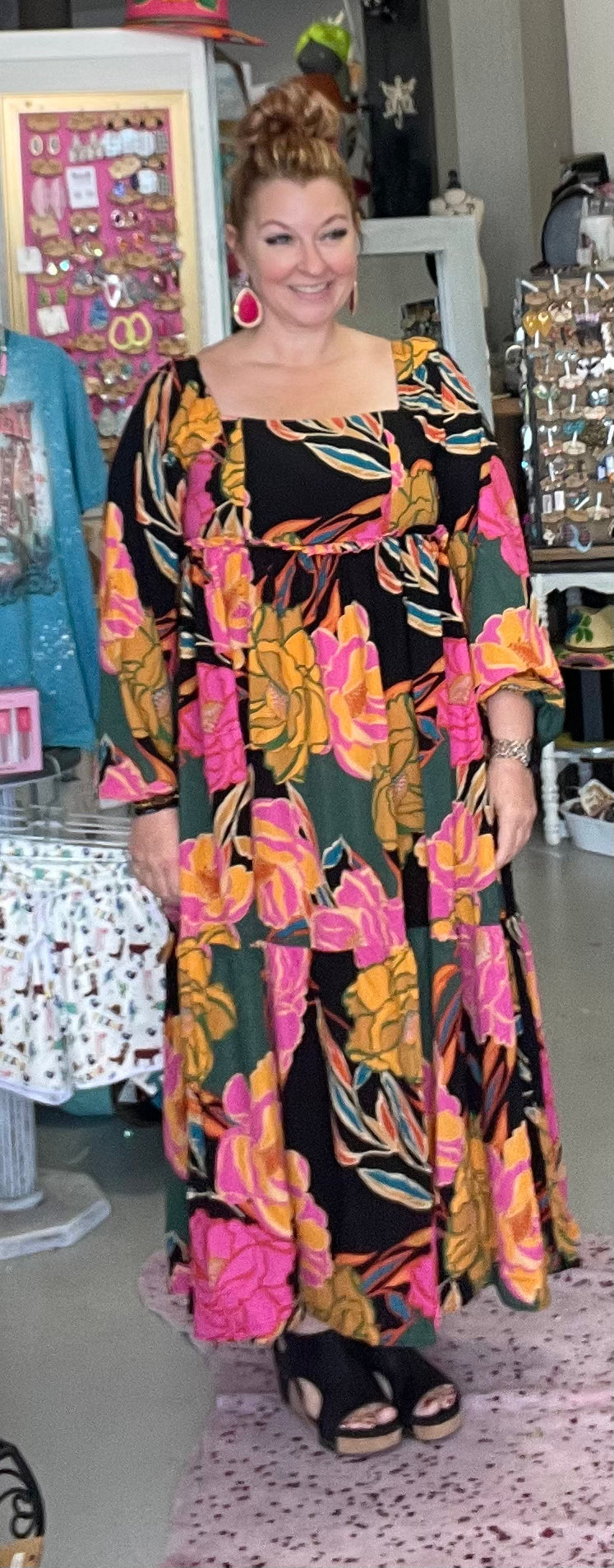 Fall Fantasy Floral Dress