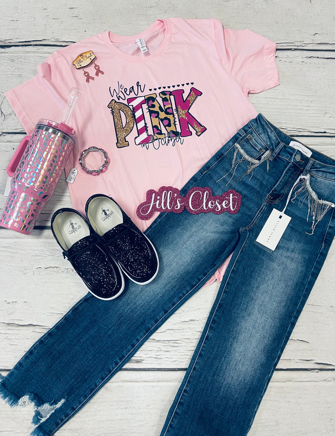 Pink in October tee