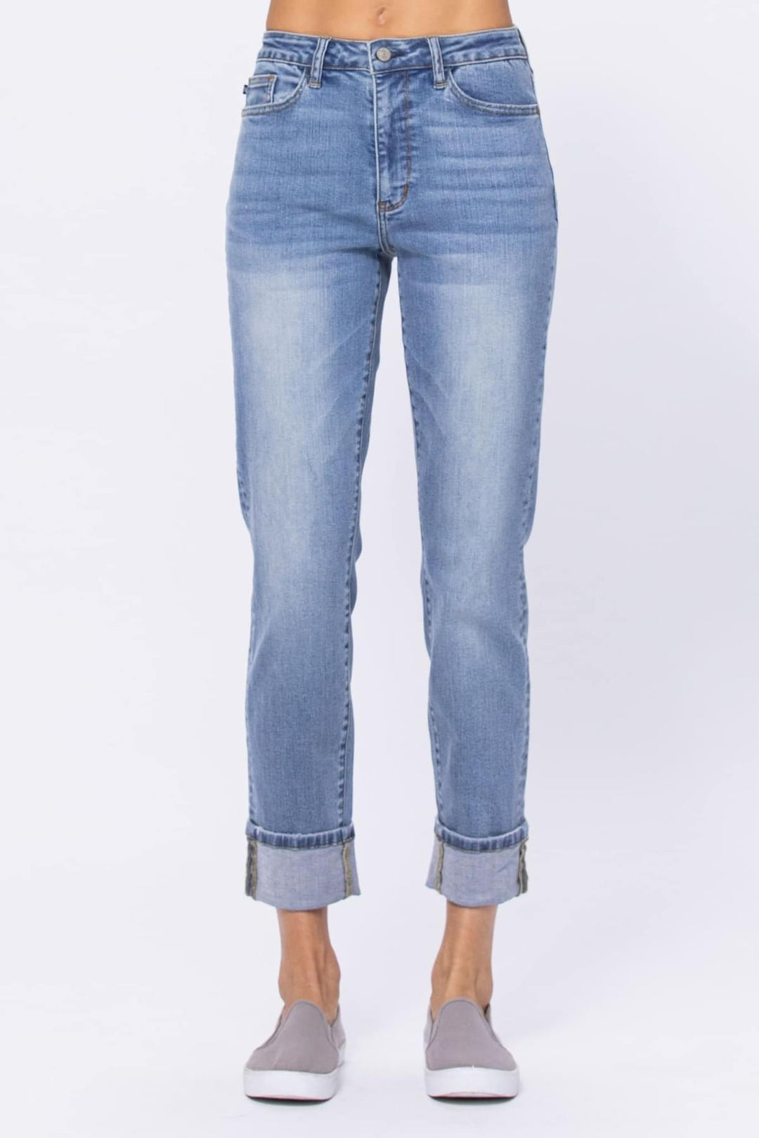 Judy Blue HW Vintage Wash Boyfriend