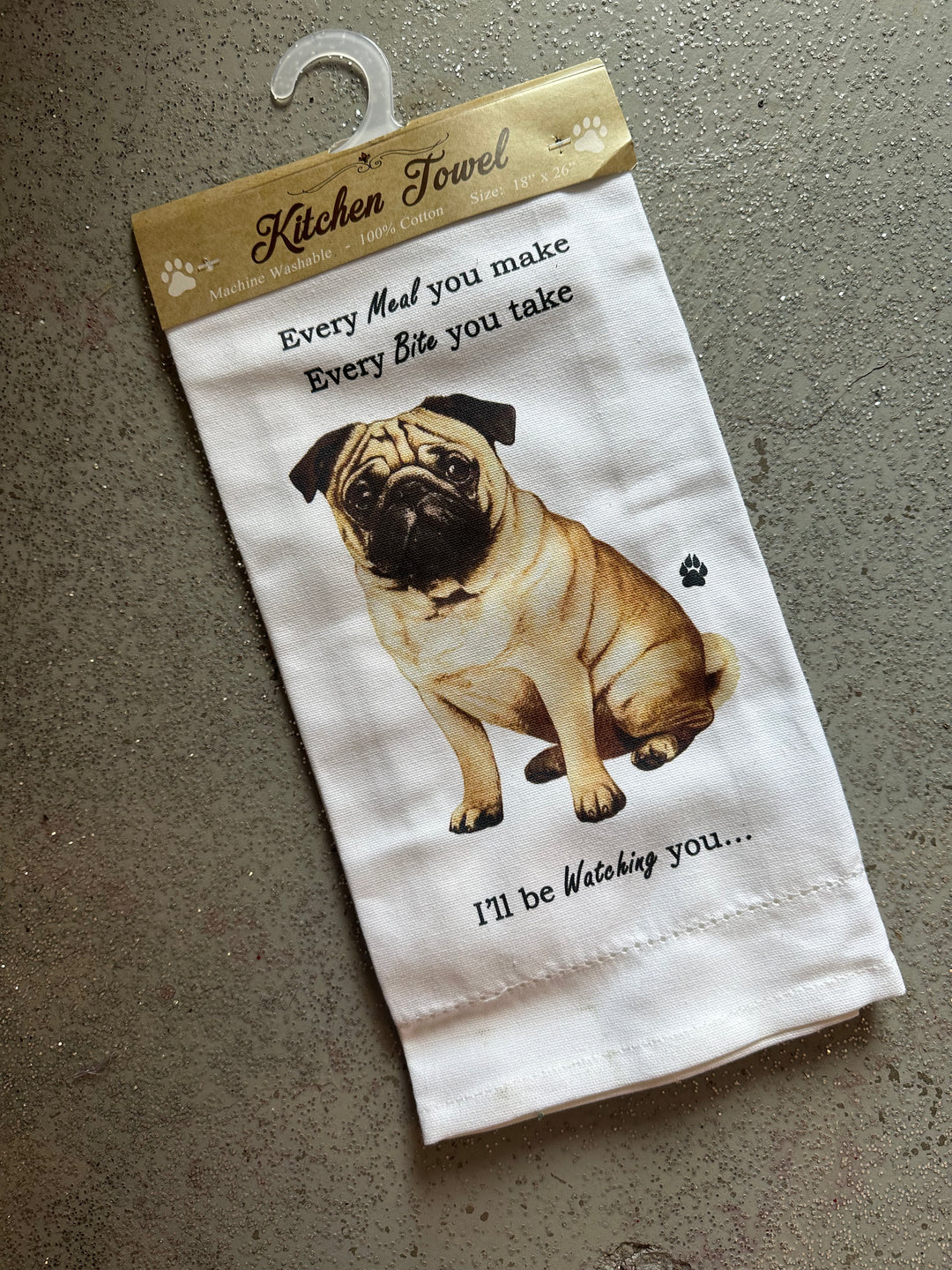Pug Dog Towel