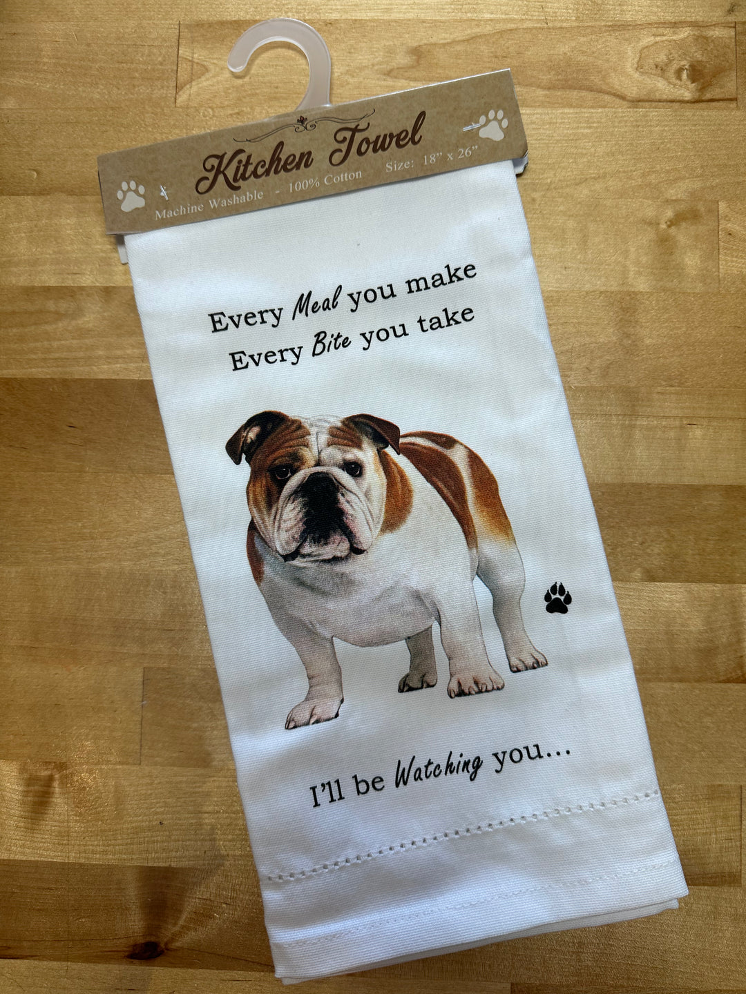 Bulldog Dog Towel