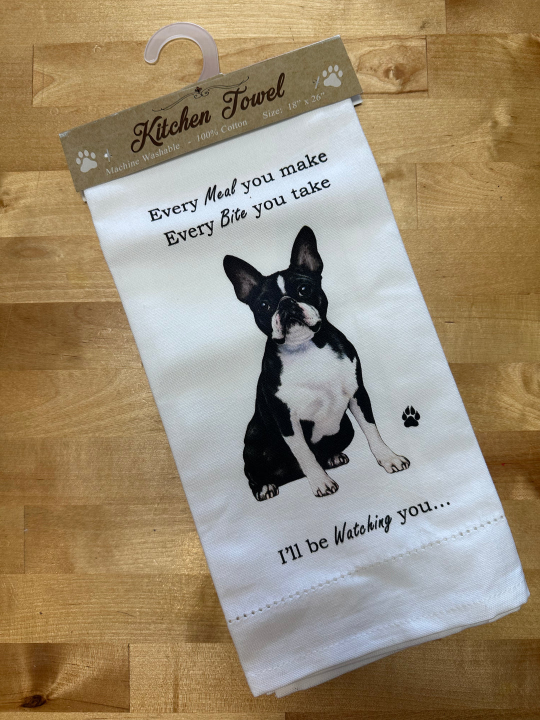 Boston Terrier Dog Towel