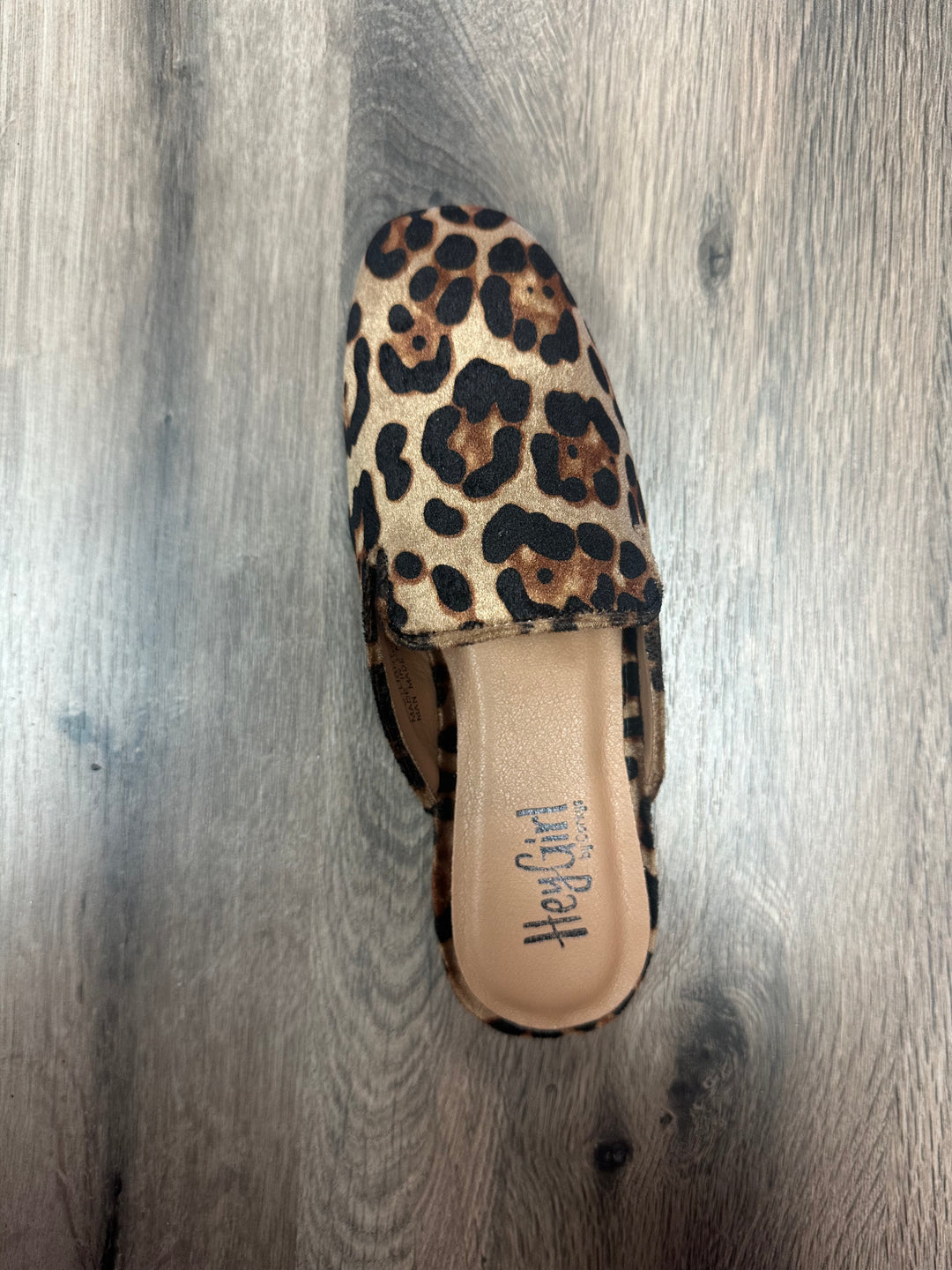Leopard Velvet Slide