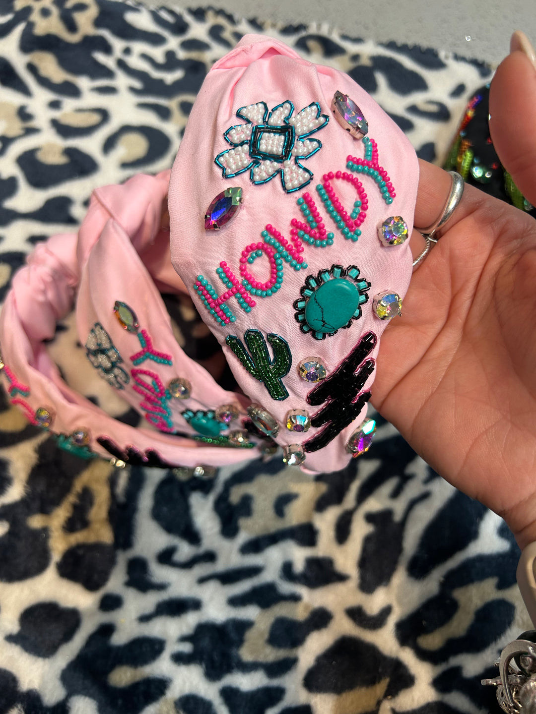 pink howdy headband