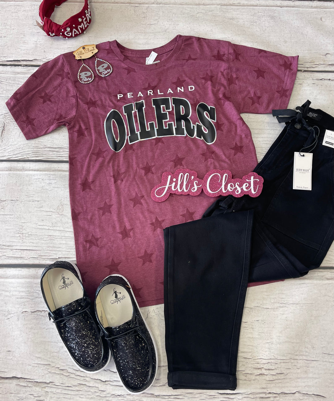 Star Struck Oilers tee