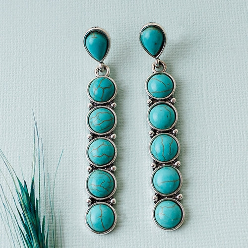 Turquoise drop earrings