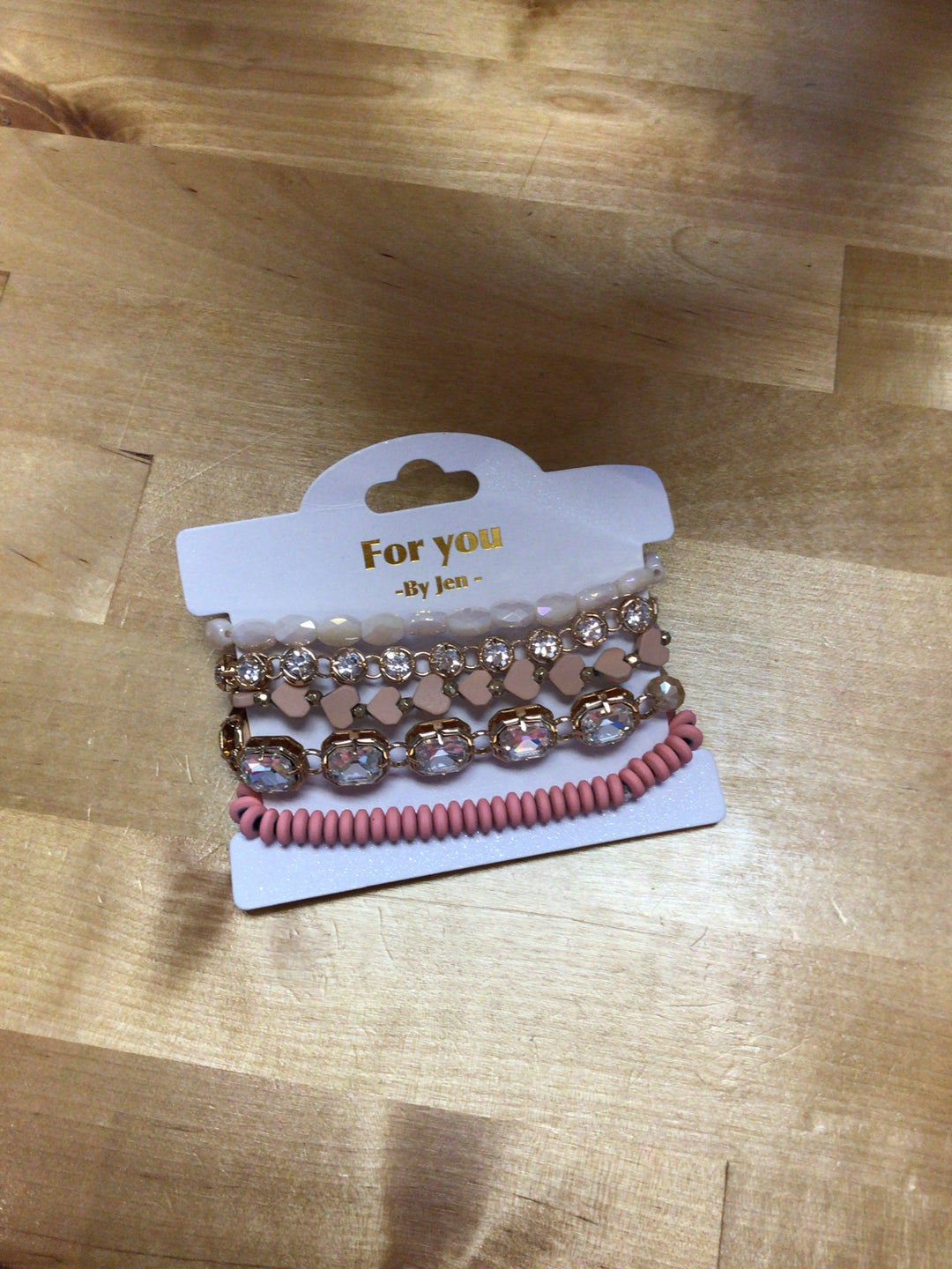Pink bracelet set
