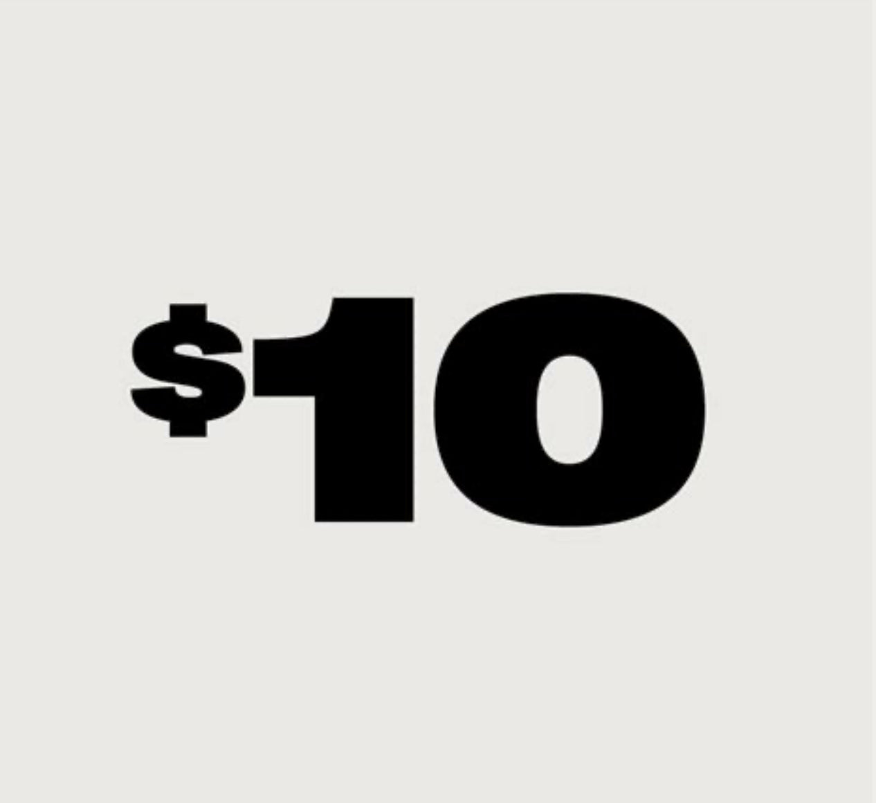 $10 merchandise