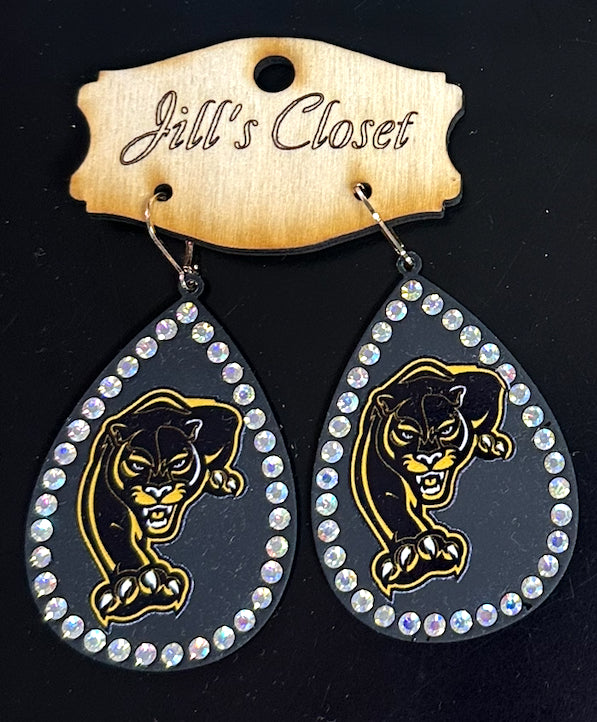 School Spirit Bling Earrings