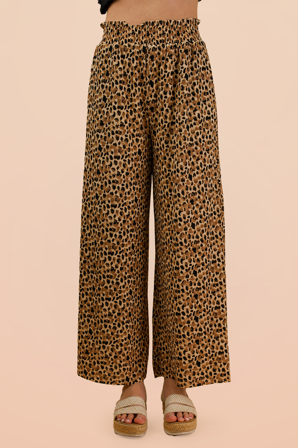 Wild Side Wide Leg Leopard Pants
