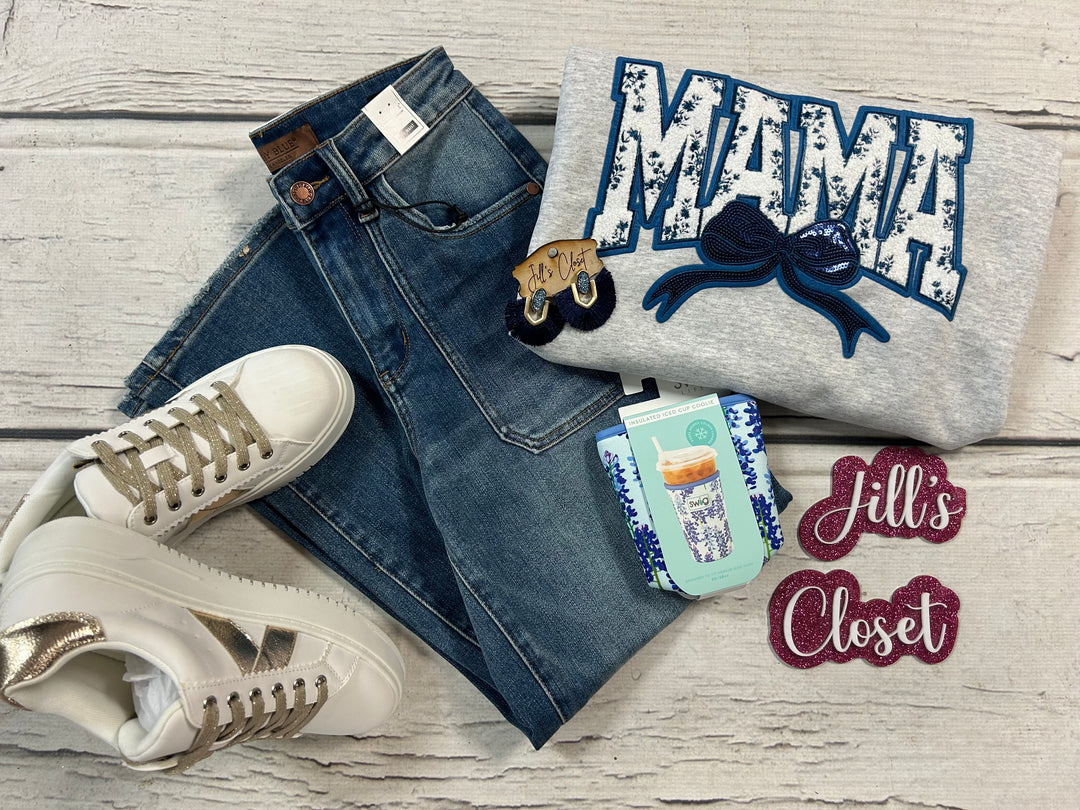 Floral Mama Patch Sweatshirt
