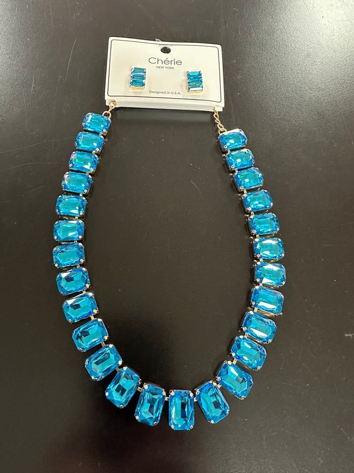 Rectangle Stone Necklace Set or Bracelet