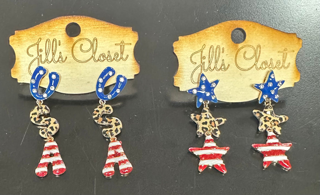 Patriotic Stud Earrings