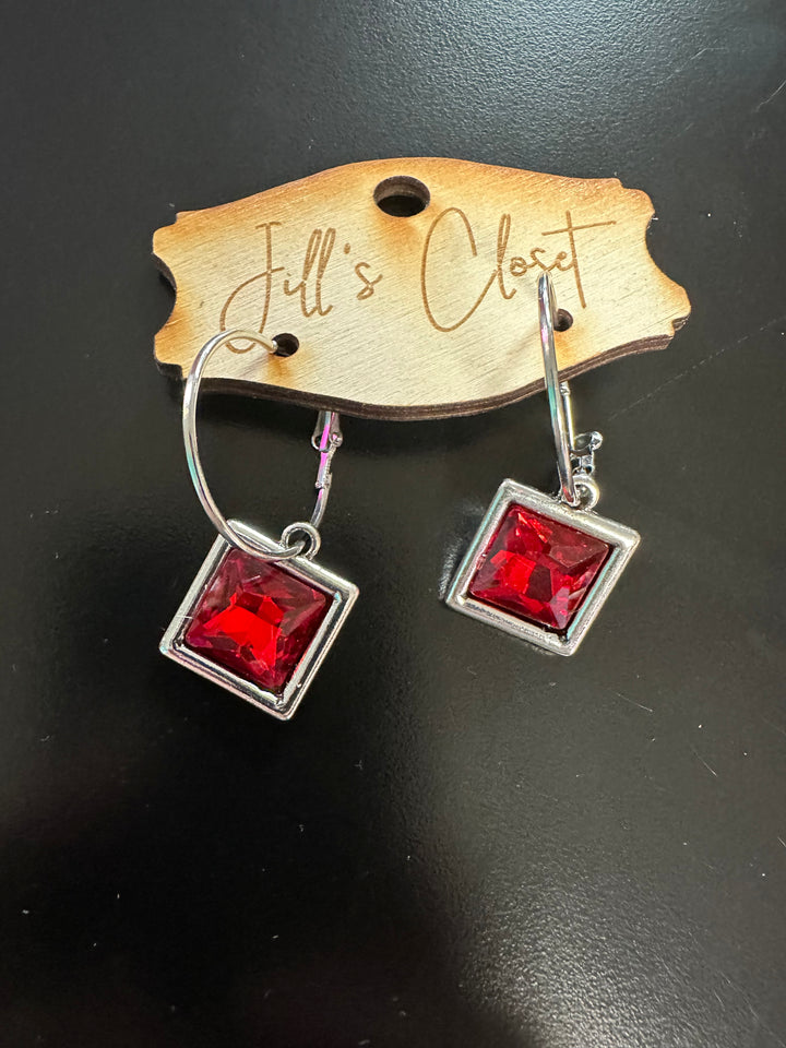 Square Bling Earrings