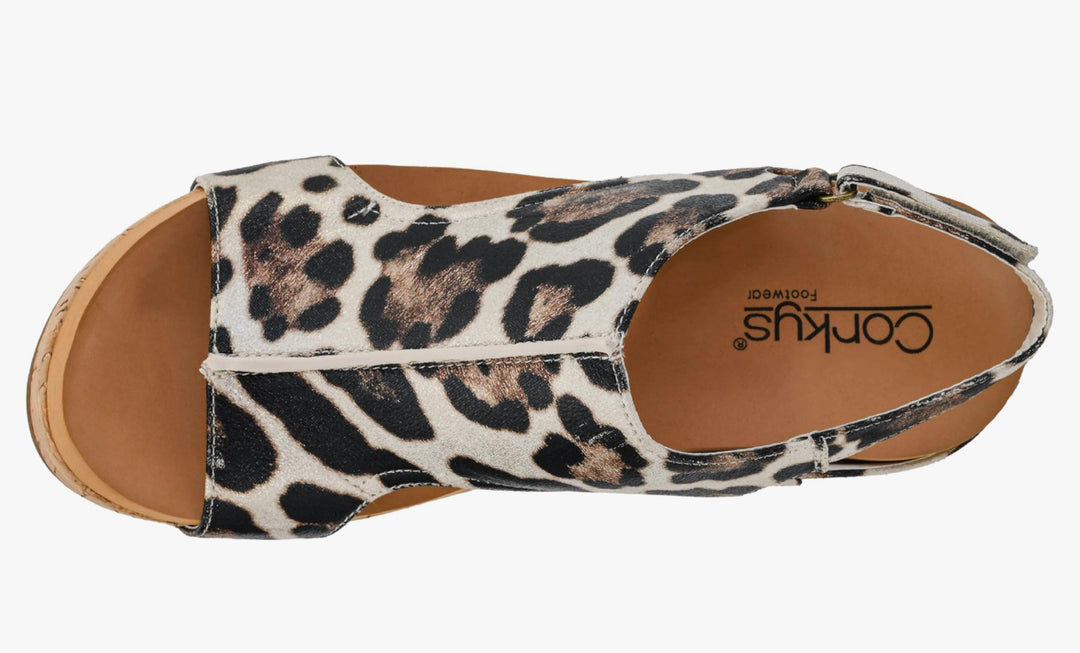 Corky’s Gold Leopard Carley Shoes