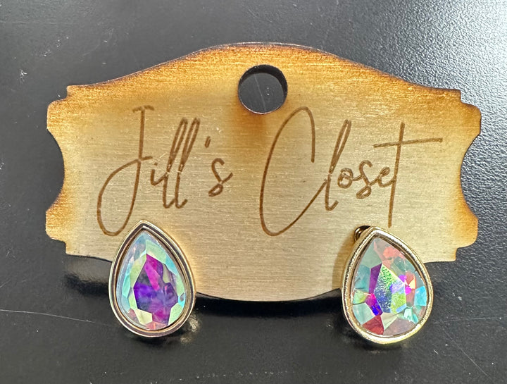 Iridescent Stud Earrings
