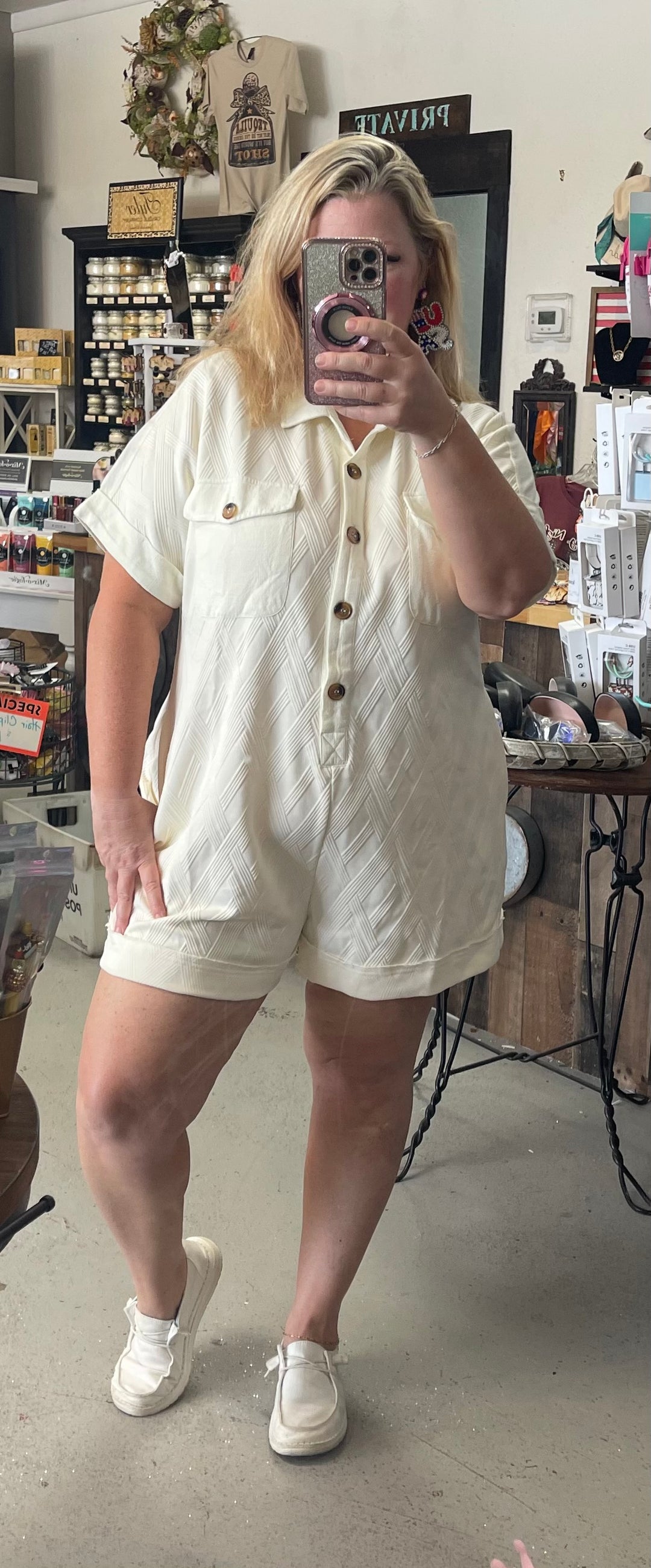 Buttoned up Romper