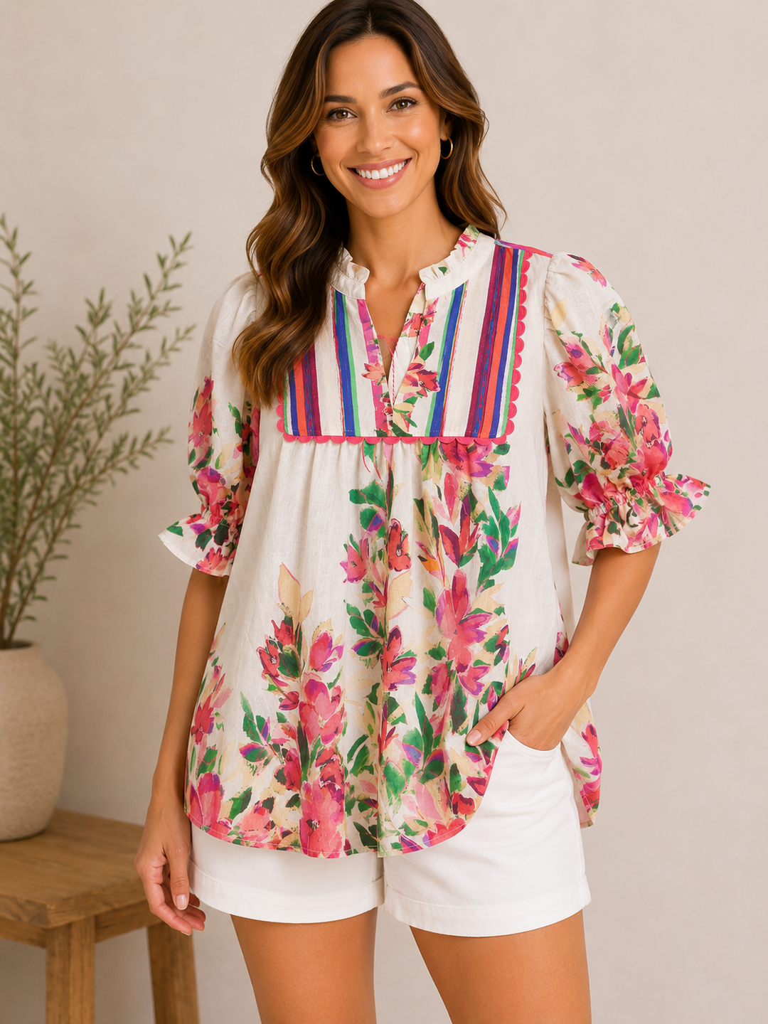 Painted Garden Blouse