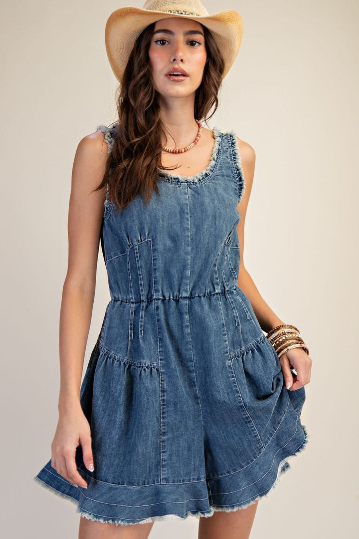 Meg’s Denim Romper
