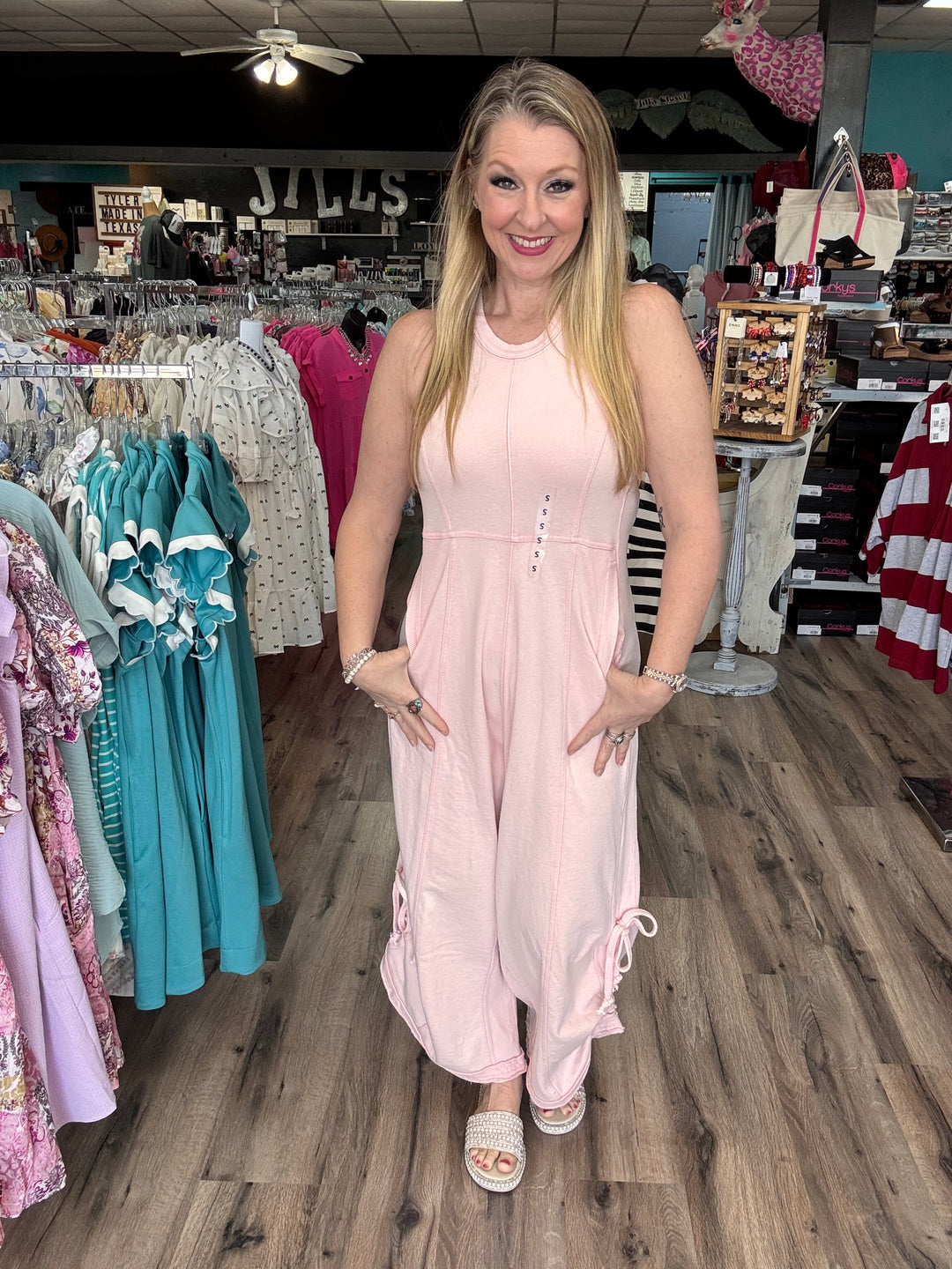 Washed Pink Jumpsuit