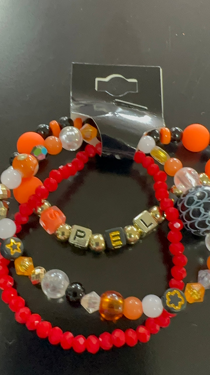 Triple Stack Halloween Bracelet
