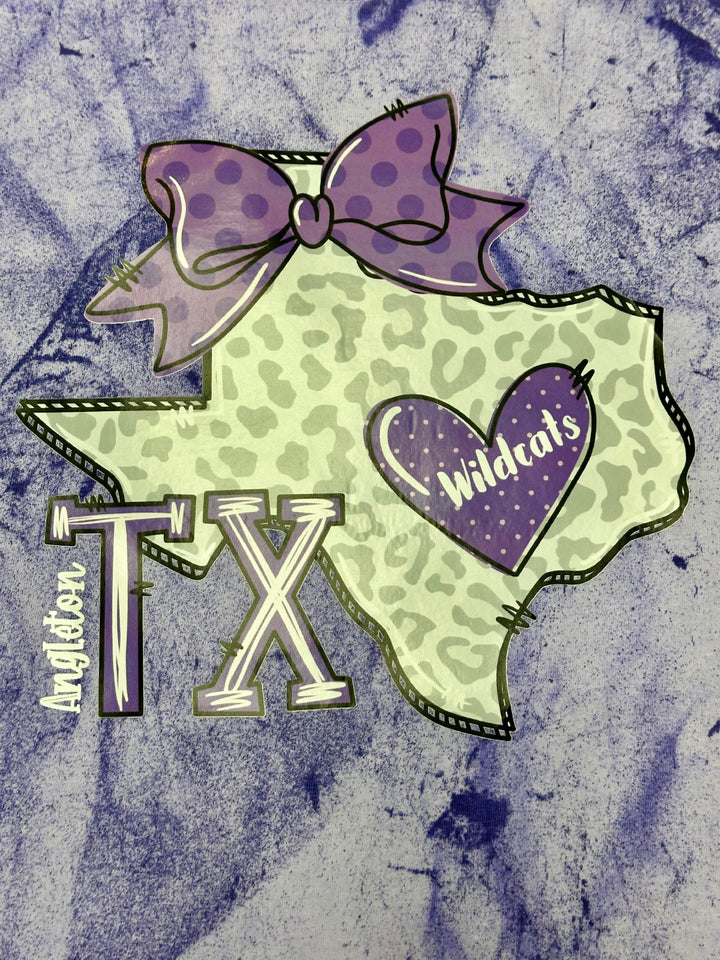 Angleton Wildcats Doodle TX tee
