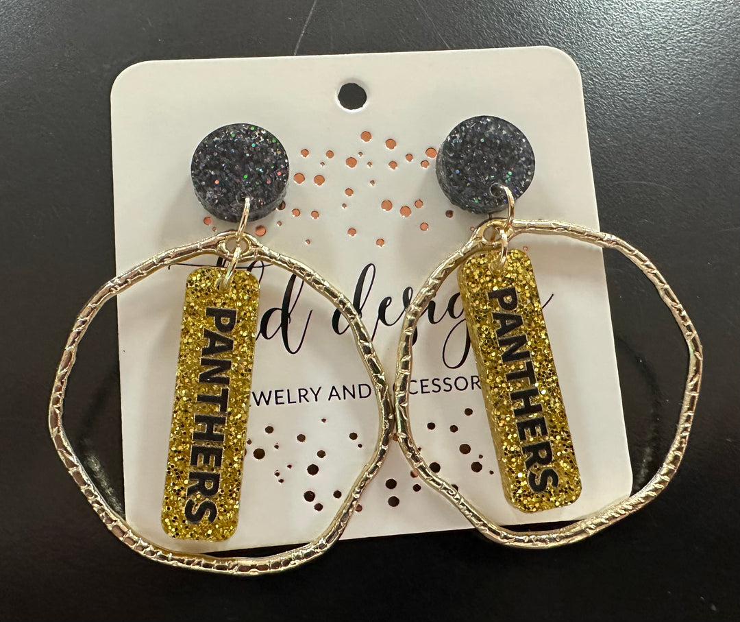 Game Day Circle School Earrings