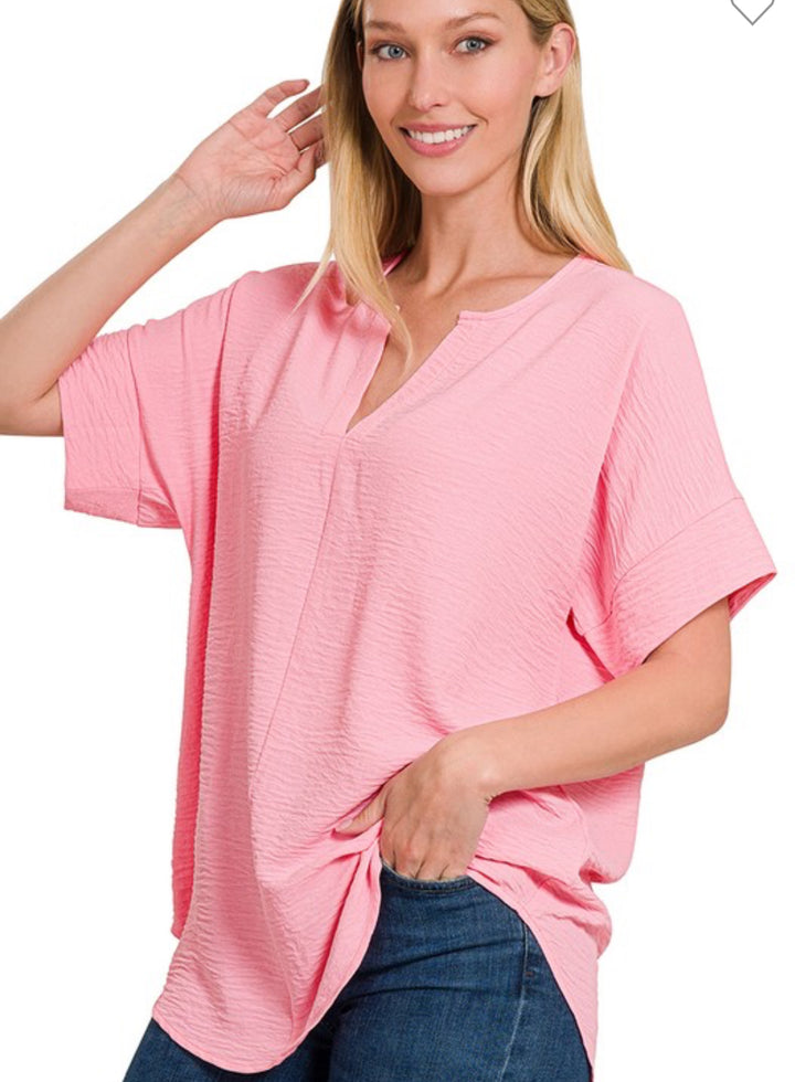 Basic V Neck Blouse
