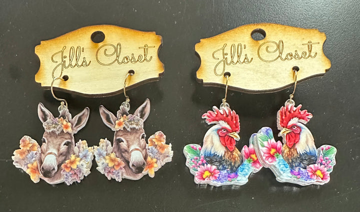 Country Floral Earrings