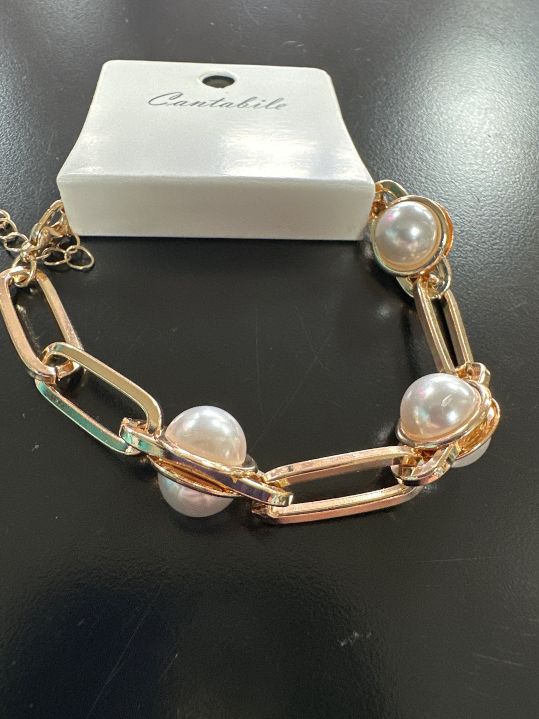 Linked Pearl Bracelet or Necklace