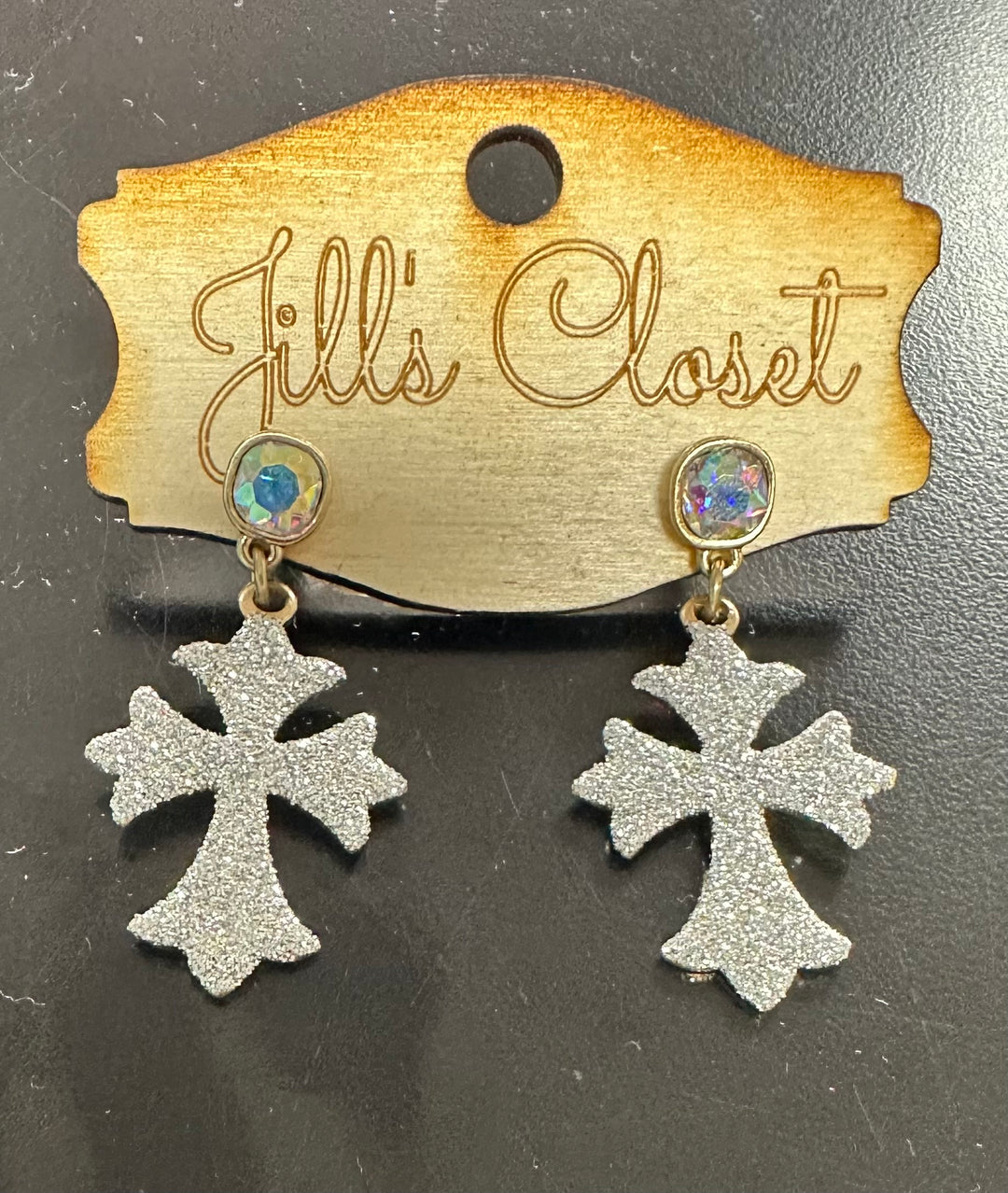 Patonce Cross Earrings