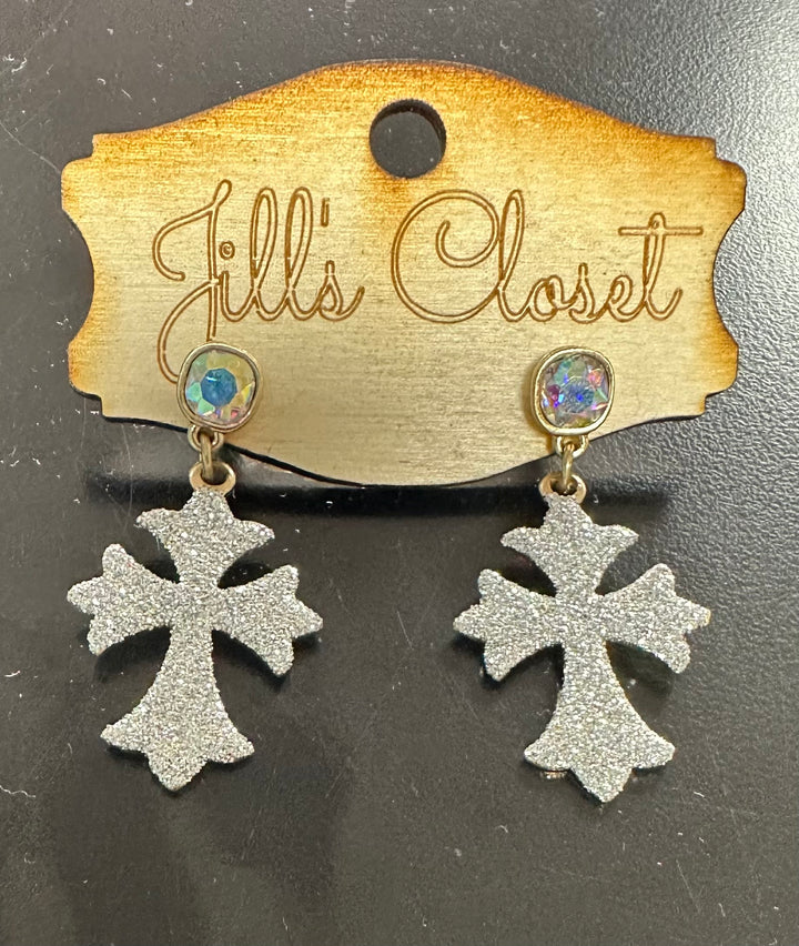 Patonce Cross Earrings