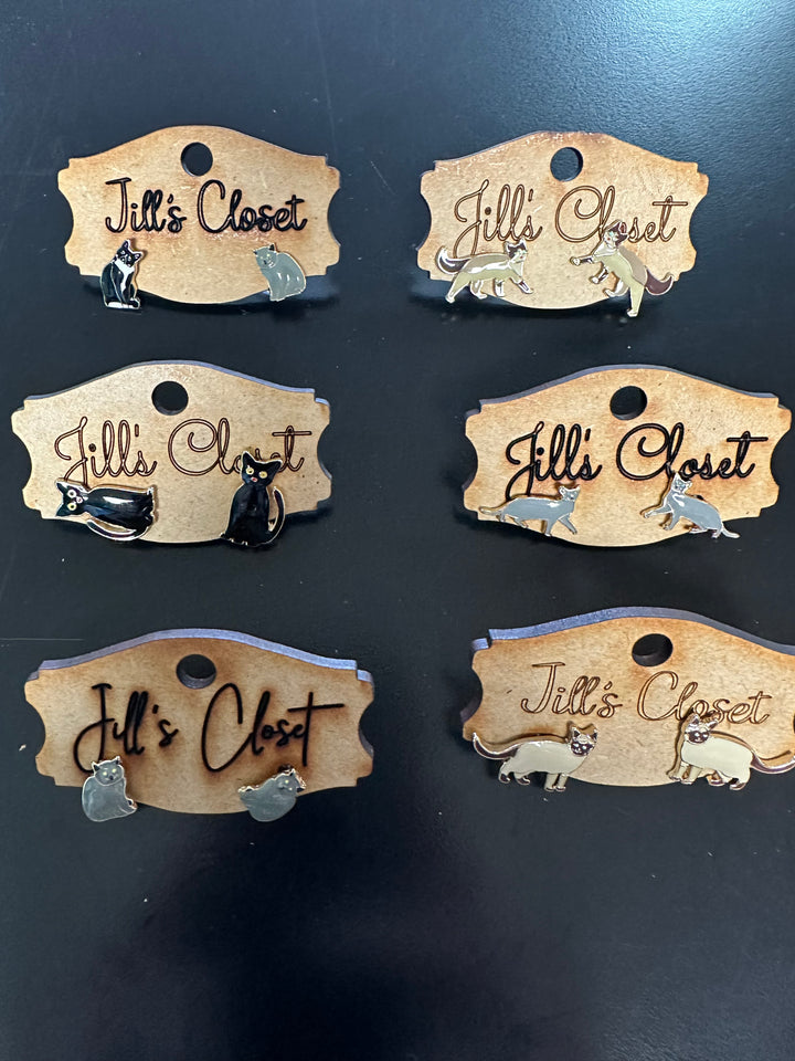 Kitty Cat Stud Earrings