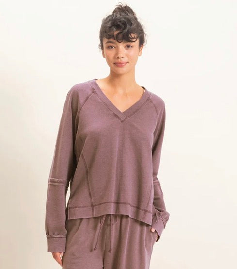 Sharon’s LS V-Neck Top