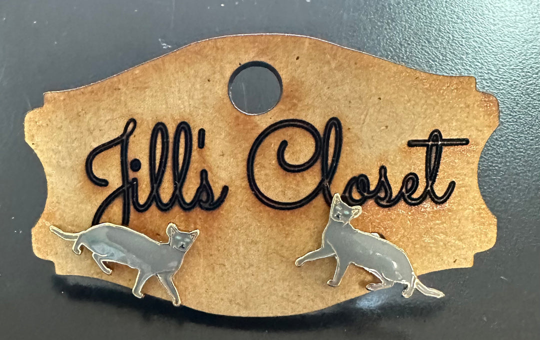 Kitty Cat Stud Earrings